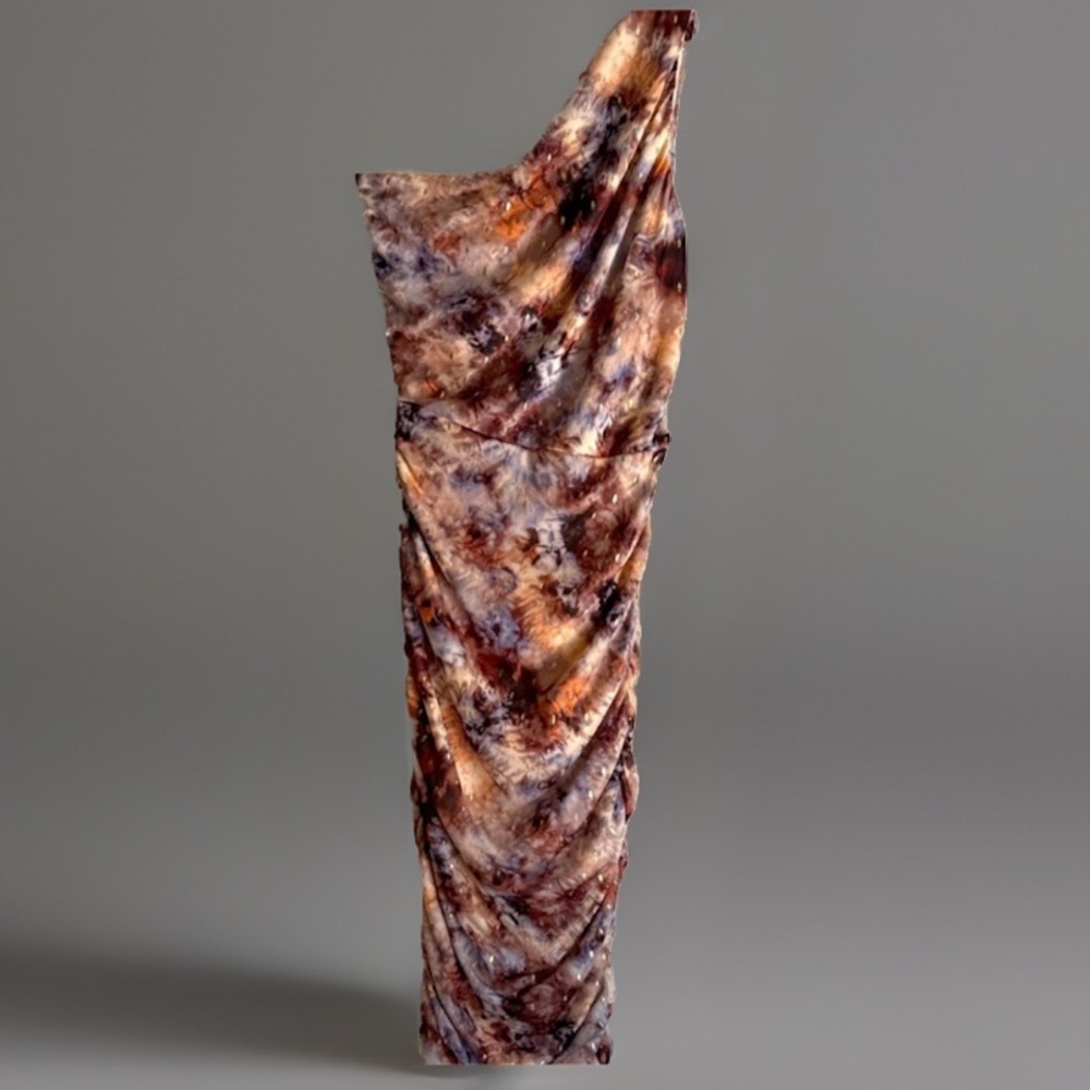 Elegant One-Shoulder Tie-Dye Dress Nordstrom rack women’s size small body con